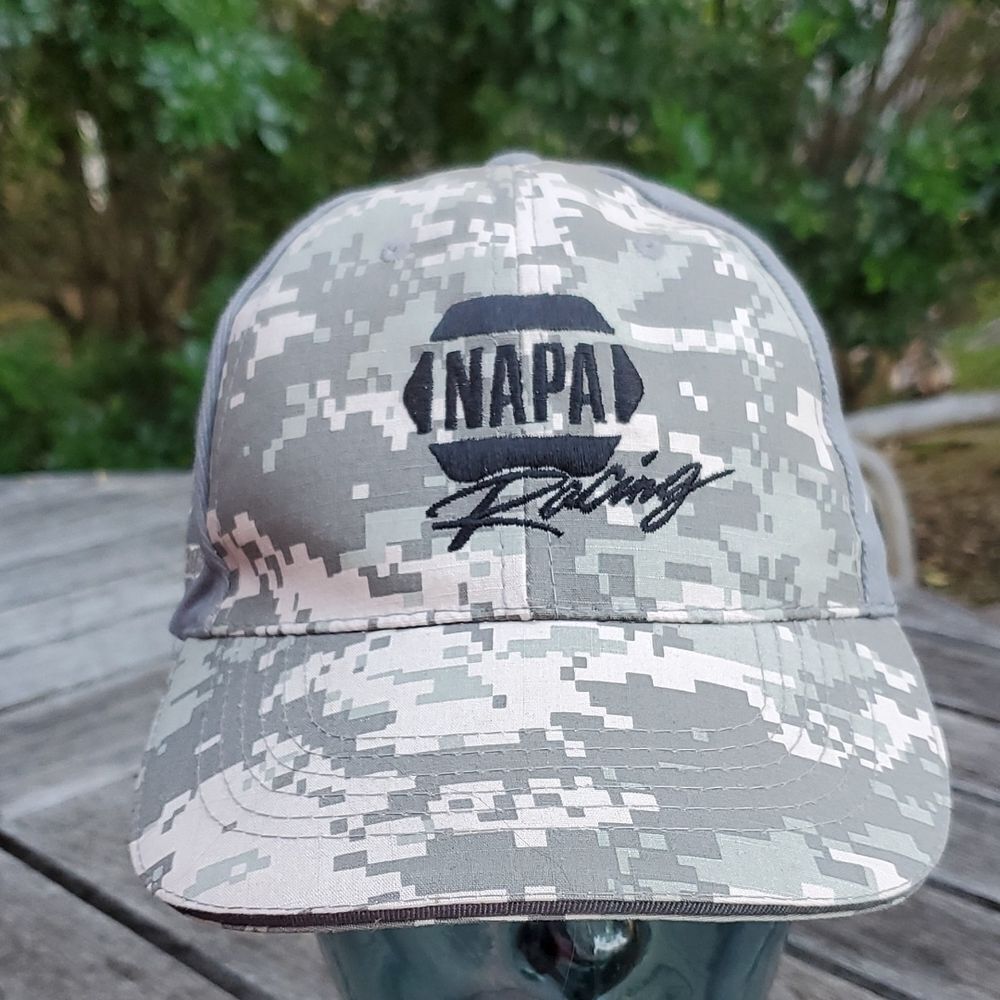 Napa Racing Camo Intrepid Fallen Heros Fund Chase Elliott Ron Capps Hat NWOT